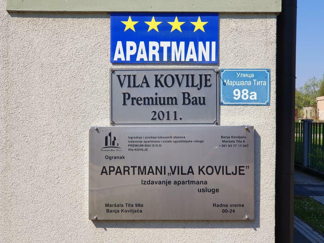 Apartmani - Vila Kovilje Banja Koviljača Esterno foto